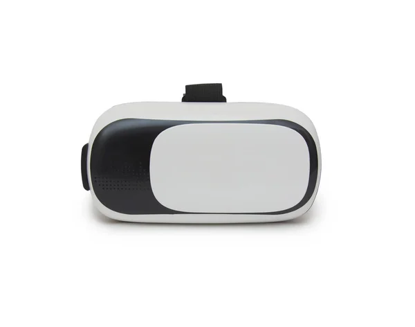 白色背景上隔离的虚拟现实头盔 — 图库照片