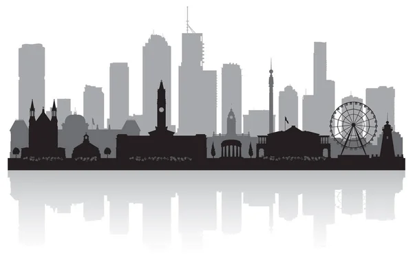 Brisbane Austrália silhueta skyline da cidade Ilustração De Bancos De Imagens
