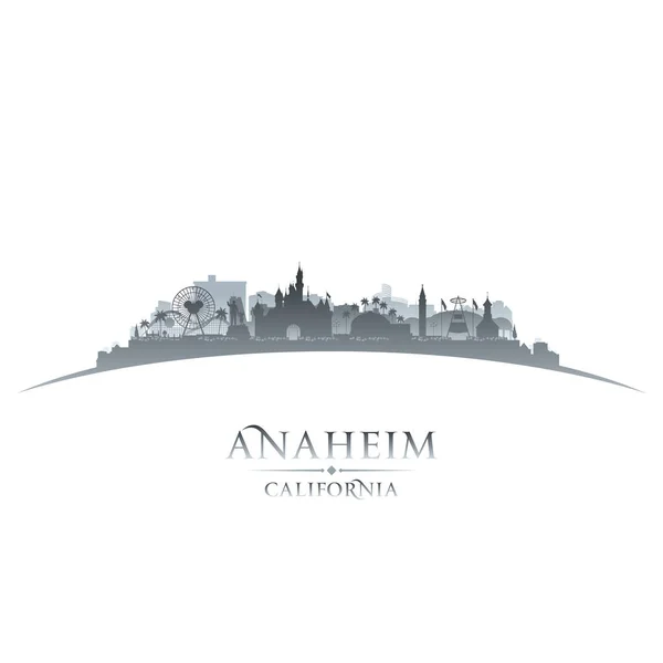 Anaheim California City Skyline Silhouet Vectorillustratie — Stockvector