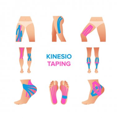 kinesio kayıt vektör çizimler