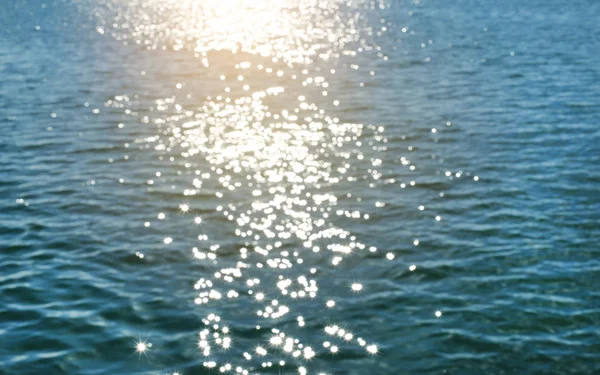 Blur Beautiful Shiny Sparkling Tropical Blue Sea Beach — Stock Photo, Image