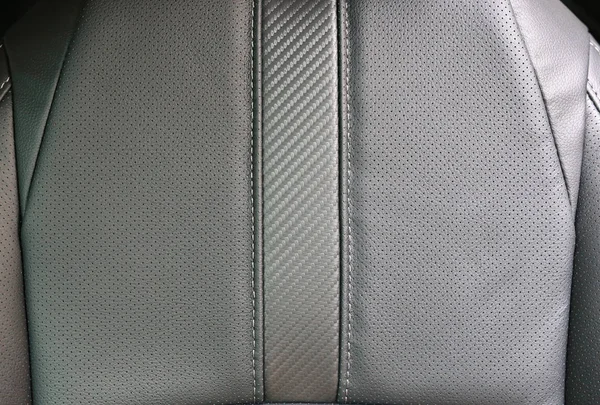 Close Leather Car Seat — Stock Photo, Image