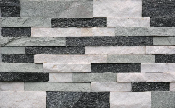 Šedé Kamenné Dlaždice Textury Cihlová Zeď — Stock fotografie