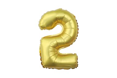 Balonlar iki beyaz arka plan üzerinde numara