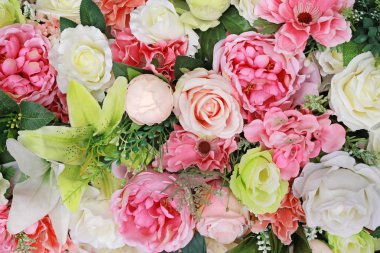 Yapay buket çiçek arka plan