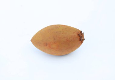 Beyaz arka plan üzerinde izole taze sapodilla