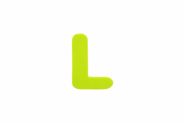 Alphabet Letter Symbol Sponge Rubber Isolated White Background — Stock Photo, Image