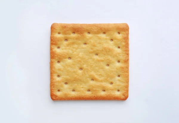 Biscuit Biscuit Sur Fond Blanc Vue Dessus — Photo