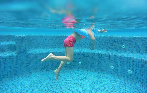 Legs Child Girl View Water — Stock Photo, Image