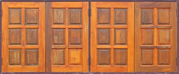 Деревянное Окно Тайском Стиле — стоковое фото