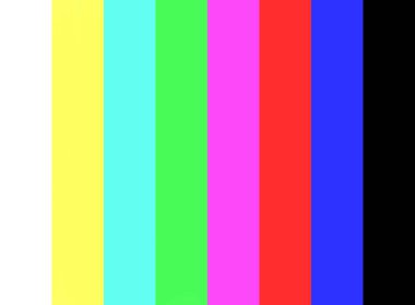 Hiçbir sinyal ve televizyon ekran arka plan rengi bar test.