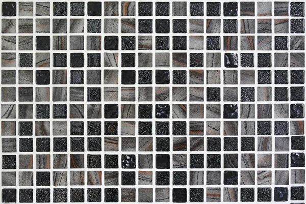 Szary Mozaiki Ceramiczne Przy Użyciu Tle Ściany — Zdjęcie stockowe