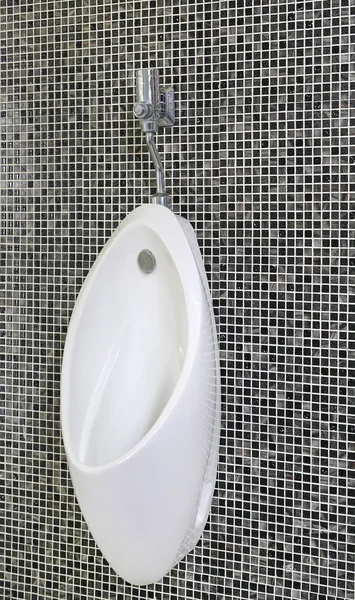 Urinoirs Porcelaine Blanche Dans Les Toilettes Publiques — Photo