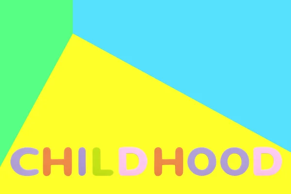 Alfabeto Esponja Goma Texto Childhood Aislado Sobre Fondo Color Creativo — Foto de Stock