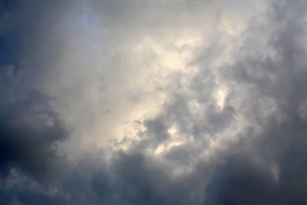 Awan Gelap Abstrak Langit Sebelum Hujan — Stok Foto