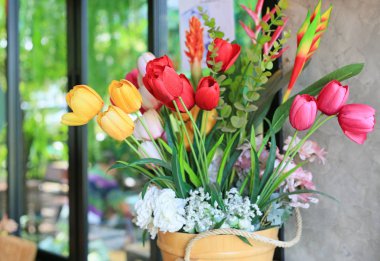 Buket Lale çiçek yapay demet