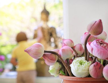 Lotus için Budist Dini töreni