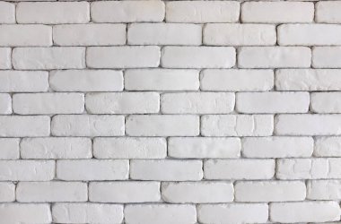 Beyaz tuğla duvar doku arka planı için.