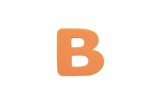 Alphabet Letter Symbol Sponge Rubber Isolated White Background — Stock Photo, Image