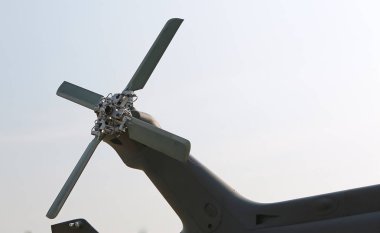 Helikopter kuyruk yakın çekim için detay.