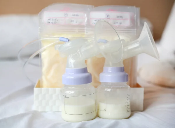 Mantenga Lactancia Materna Congelada — Foto de Stock