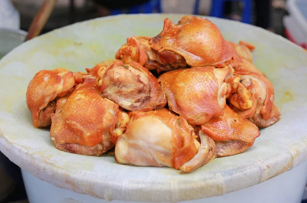 Huhn Zum Essen Mit Muslimischem Reis — Stockfoto