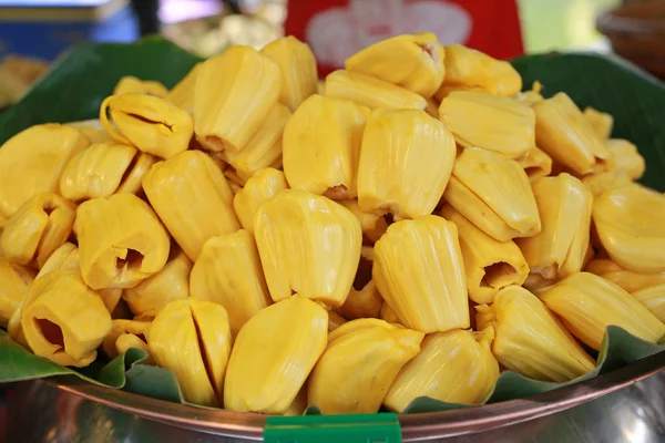 Market Tayland Tepside Eti Sarı Jackfruit — Stok fotoğraf