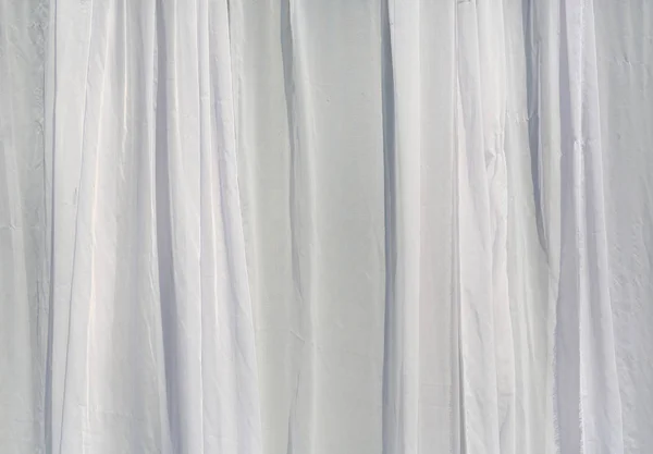 White Transparent Curtain Fabric — 스톡 사진