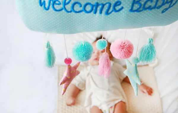 Tissu Suspendu Mobile Pour Bébé Dans Chambre — Photo