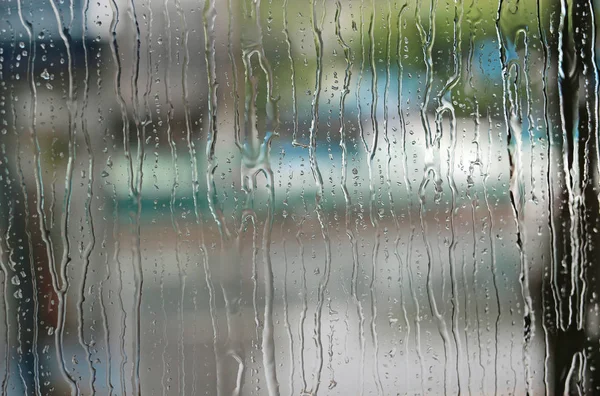 Kropla Deszczu Streszczenie Szkle — Zdjęcie stockowe