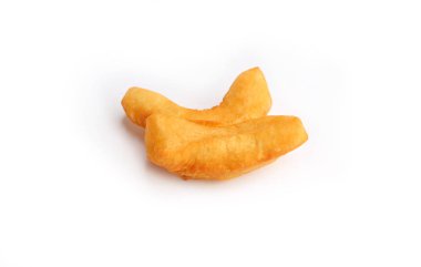 Beyaz, tatlılar, kızarmış köfte izole kızarmış ekmek