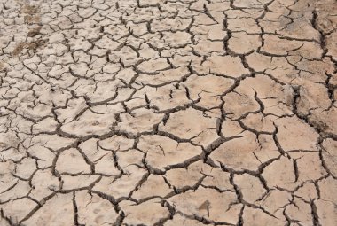 Dünya ve kuru toprak çatlamak