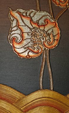 Duvarda Tay Desen Tasarımı , Tapınak duvarında Geleneksel Süs Boyası