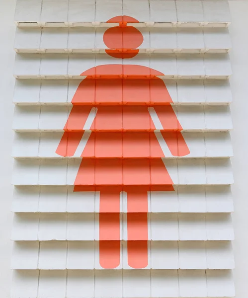 Женские Туалетные Знаки Фона — стоковое фото