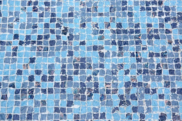 Azul Azulejos Fundo Piscina — Fotografia de Stock