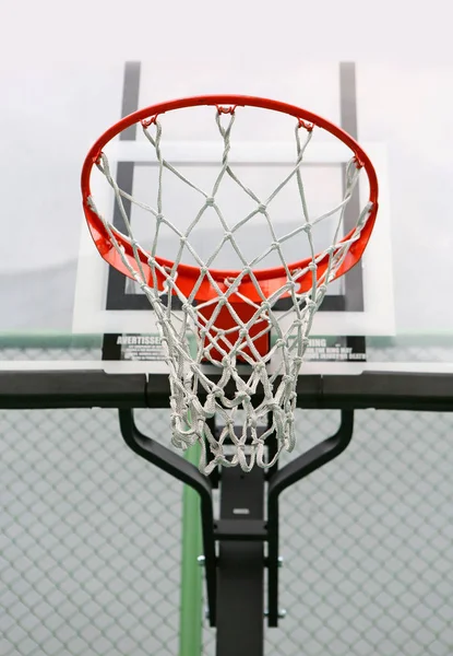 Bajo Cesta Baloncesto Aire Libre — Foto de Stock