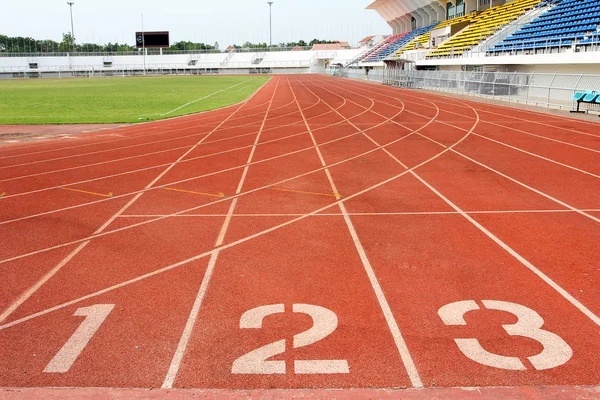 Numbers Running Track — Stock Photo, Image