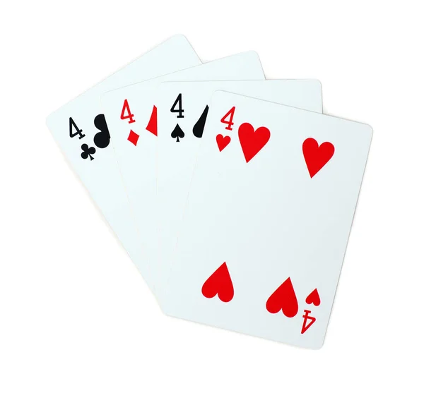 Isolated Clubs Diamonds Spades Hearts — Stock Photo, Image