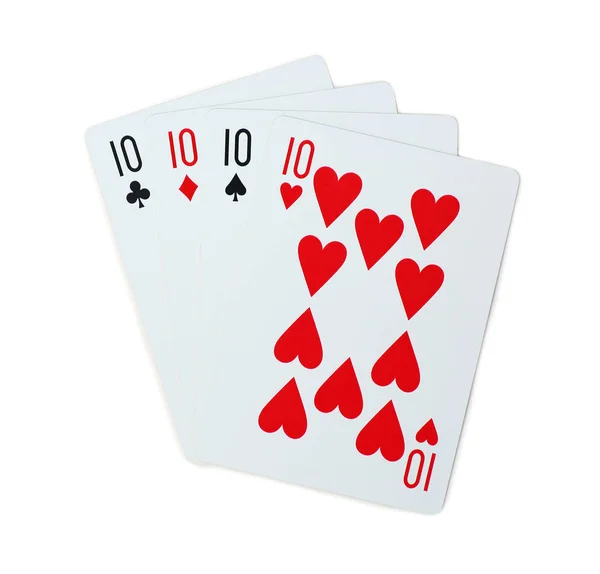 Isolated Clubs Diamonds Spades Hearts — Stock Photo, Image