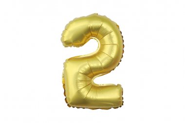 Balonlar iki beyaz arka plan üzerinde numara