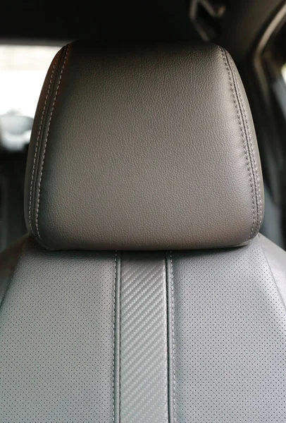 Close Asiento Coche Cuero —  Fotos de Stock