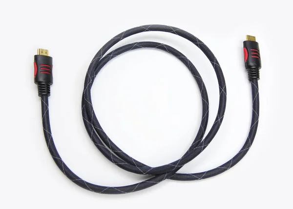 Hdmi Cable White Background — Stock Photo, Image