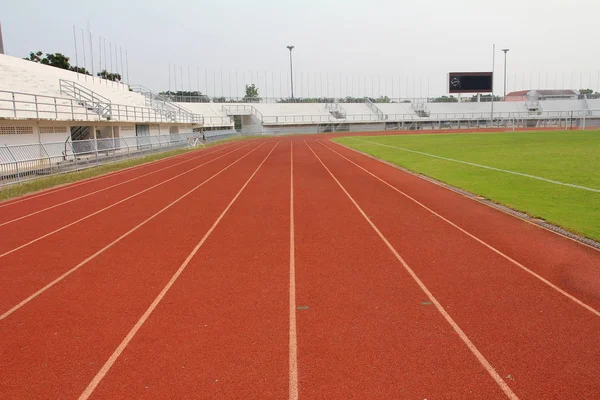 Running Track Stadium Field — Stock Photo, Image