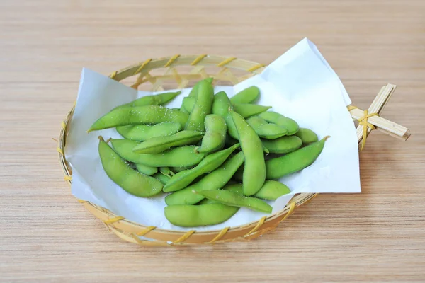 Edamame nibbles, haşlanmış yeşil soya fasulyesi, Japon yemekleri
