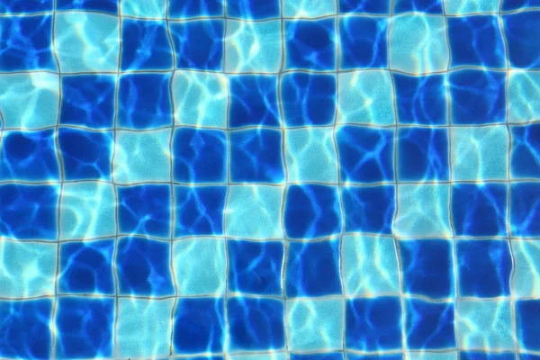 Resumen Azulejos Mosaico Azul Agua Piscina Para Fondo — Foto de Stock