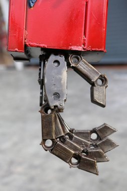 Robot metal el. Robot parçaları.