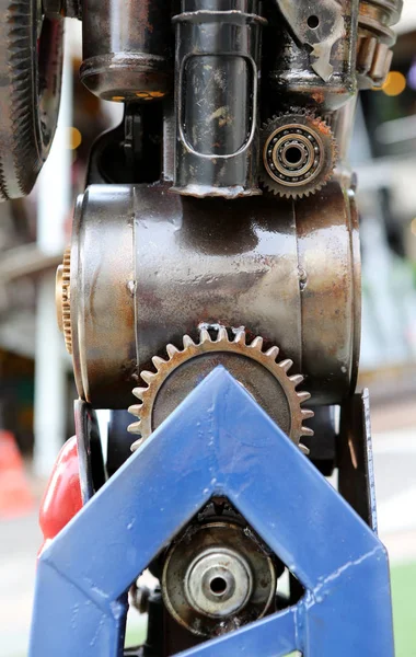 Parti Robot Metallici Ferro Acciaio Auto — Foto Stock