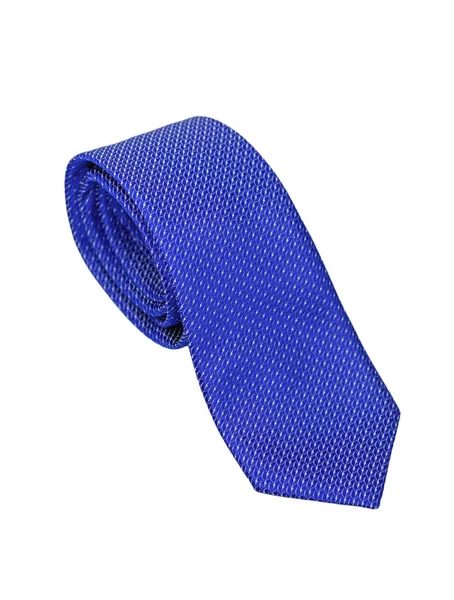 Isolat Blue Necktie Sur Fond Blanc — Photo