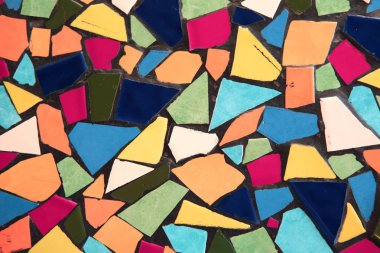 Soyut kiremit mozaik desen