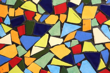 Soyut kiremit mozaik desen